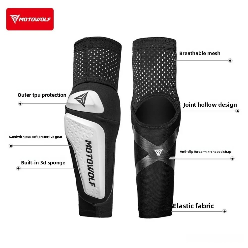 バイク用エルボーパッド、MTBエルボーガード、通気性のあるア - Mountain Biking Elbow Pads のレビューと価格